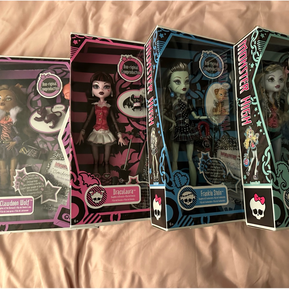 Monster High Creeproductions All 4 dolls